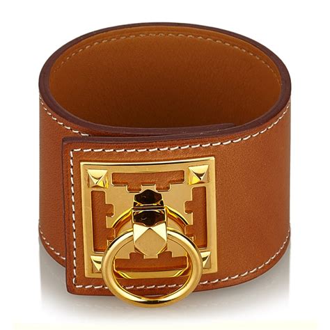 hermes leather bracelet used